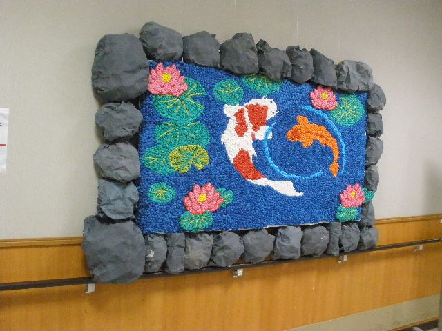 鯉の壁画